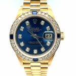 Rolex Lady-Datejust Ref. 69178 Rolex Factory Setting Diamond/Saphire Full Set 1996 - Bild 2 Vorschau