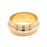 Cartier Ring Gr. 59 Tricolor 750/ 18K drehbare Innenschiene Vorschau
