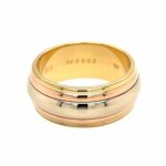 Cartier Ring Gr. 59 Tricolor 750/ 18K drehbare Innenschiene - Bild 3 Vorschau