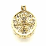 Art Deco Anhänger ca. 3,0ct Diamanten Bicolor 585/ 14K Handarbeit - Bild 6 Vorschau