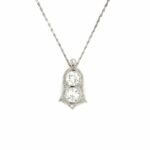 Art Deco Kette 41cm ca 2ct Diamanten Platin 950 Vorschau