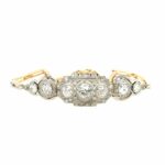 Diamanten im Altschliff Armband 19,3cm ca. 3,4ct Diamanten Bicolor 585/ 14K - Bild 2 Vorschau