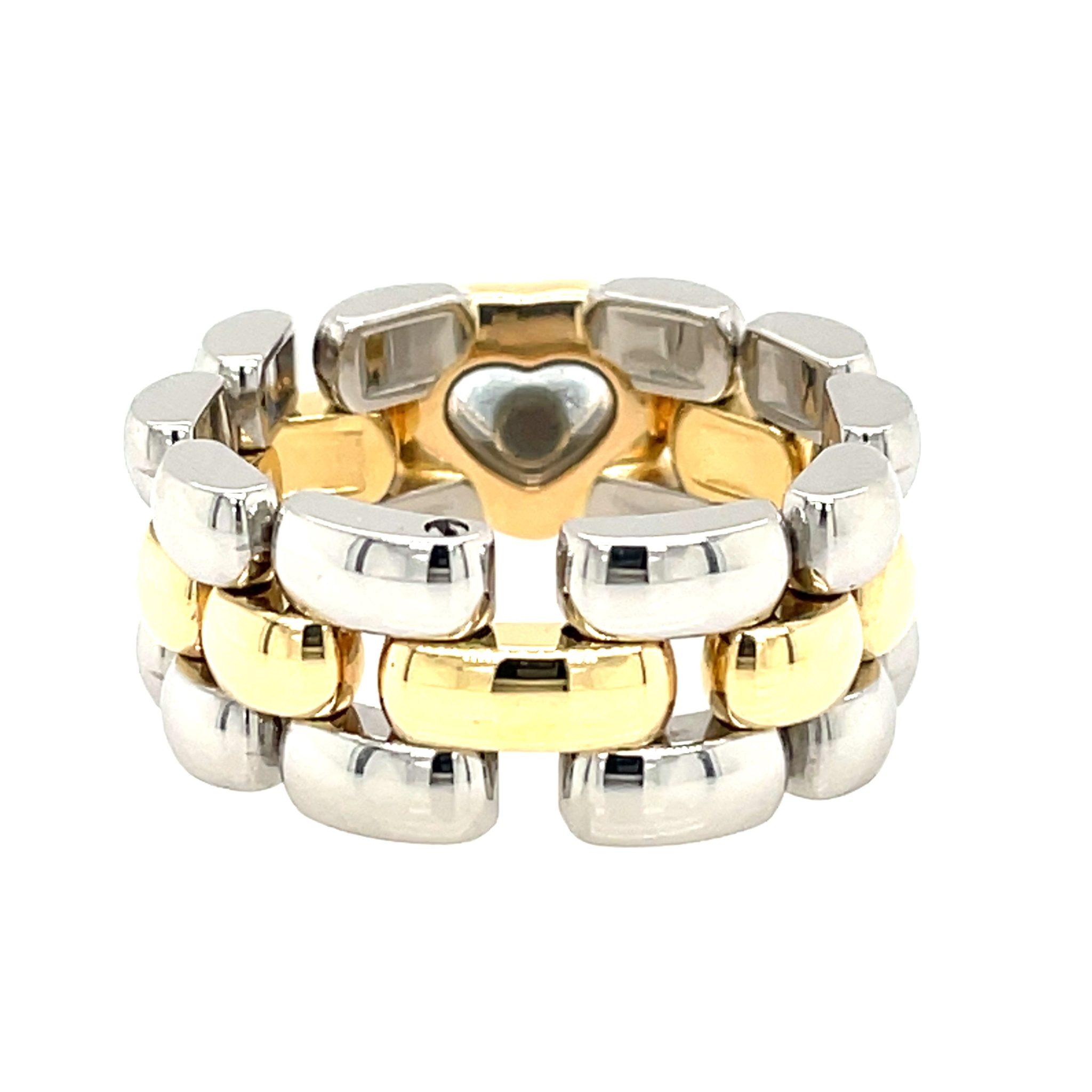 Chopard „Happy Diamonds Gstaad“ Ring Gr. 61 Stahl Gelbgold 18K - Bild 4