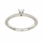 Tiffany & Co. Solitärring Gr.53 Diamant 0,21ct Platin 950 - Bild 6 Vorschau