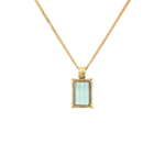 Aquamarin Collier 50cm ca. 23,2ct Gelbgold 585/ 14K - Bild 4 Vorschau