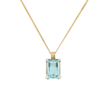 Aquamarin Collier 50cm ca. 23,2ct Gelbgold 585/ 14K Vorschau