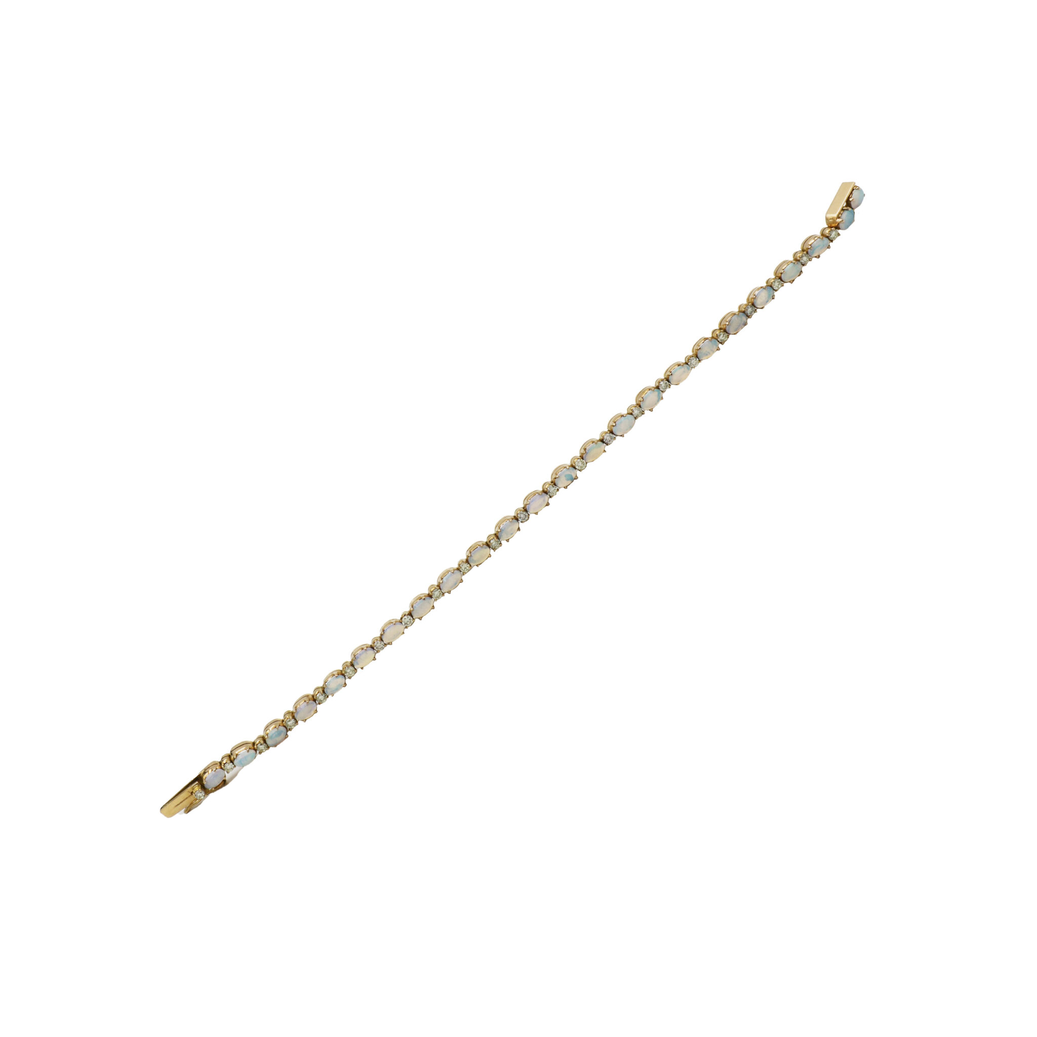 Opal Armband Gelbgold 750 / 18K mit ca. 0,9ct Diamanten - Bild 5