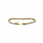 Opal Armband Gelbgold 750 / 18K mit ca. 0,9ct Diamanten - Bild 2 Vorschau