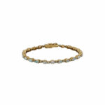 Opal Armband Gelbgold 750 / 18K mit ca. 0,9ct Diamanten Vorschau