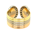 Cartier „Double C“ Ring Gr. 53 ca. 0,25ct Diamanten Tricolor 750/ 18K - Bild 3 Vorschau