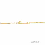Lapponia Collier 42cm Gelbgold 750 / 18K mit 0,17ct Diamanten - Bild 2 Vorschau