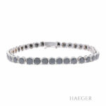 Diamant Riviérearmband Weißgold 585 / 14k. ca. 7,00 ct. - Bild 2 Vorschau
