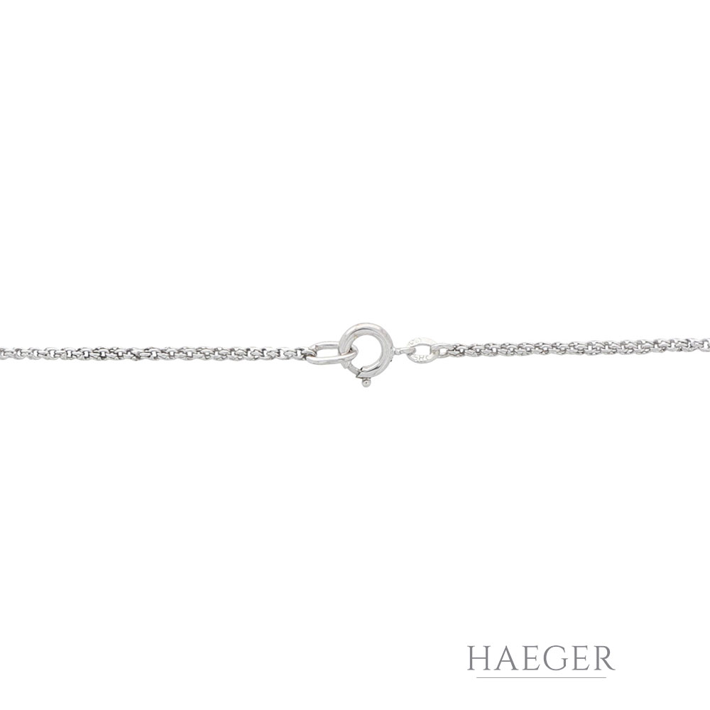 Diamant Collier Weiß,- & Roségold 585 / 14k. 0,28ct. - Bild 3