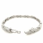 Diamant Armband 19 cm ca. 3,14 ct Brillanten Weißgold 750/ 18K - Bild 3 Vorschau