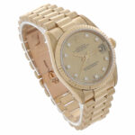 Rolex Datejust 31 Ref. 68278 Gold 18K Presidentband Diamond Dial ca.1993 - Bild 3 Vorschau