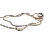 Solitärcollier 44cm ca. 1,02ct Princess Cut Weißgold 585/ 14K - Bild 2 Vorschau
