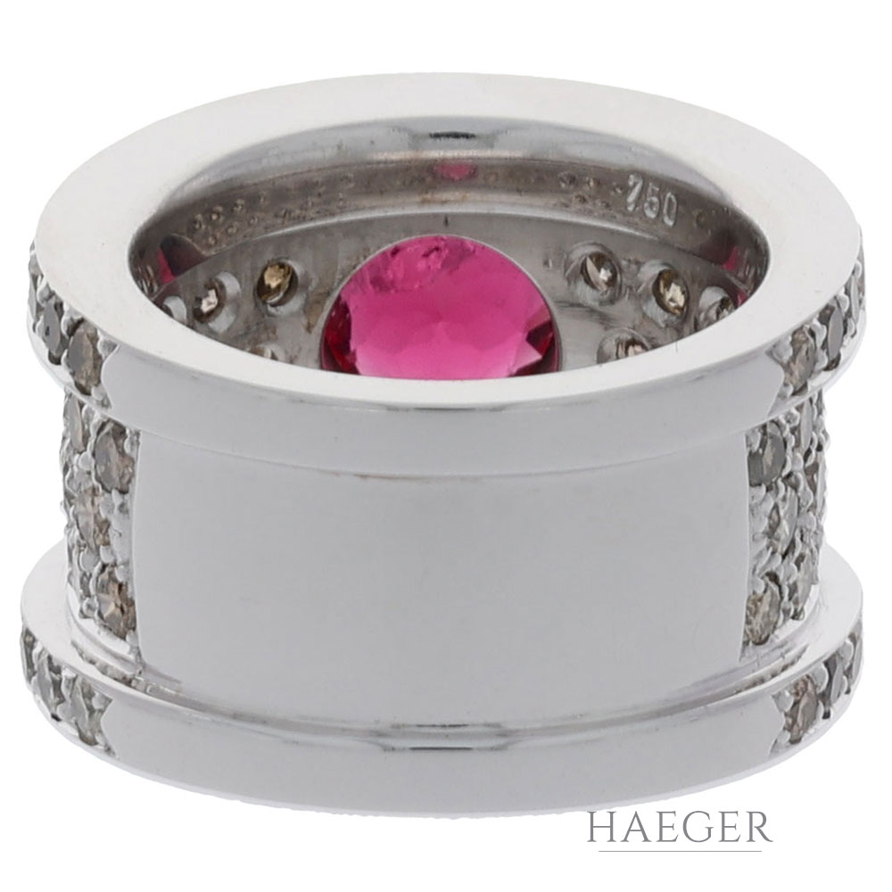 Rubin Diamant Ring Weißgold 750 / 18 Kt. ca. 2,50 ct. - Bild 3