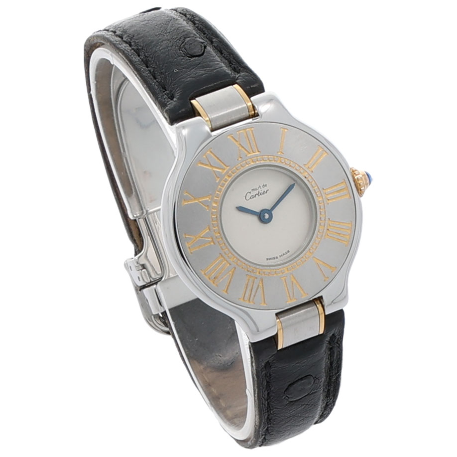 Cartier 21 Must de Cartier Stahl/Gold 28mm 1990’s Vintage Watch - Bild 3