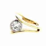 Modischer Diamant Ring Gr.53 ca. 0,80ct Diamant Bicolor 585/ 14K - Bild 3 Vorschau