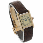 Cartier Tank Vermeil Ref. 1613 Argent 925 Ivory coulor dial Full Set 1996 - Bild 3 Vorschau