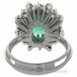 Smaragd Diamant Ring Weißgold 750 / 18 Kt. ca. 1,00ct. Baguette - Bild 3 Vorschau