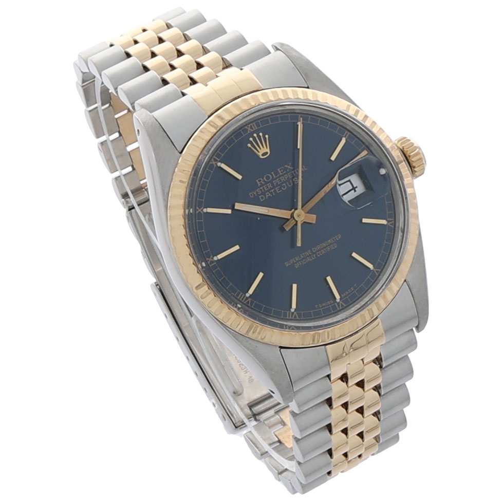 Rolex Datejust 36 Ref. 16013 Stahl/Gold 18K Jubilee blue dial ca. 1986 - Bild 3
