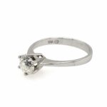 Solitärring Gr. 55 ca. 0,90 ct Diamant Weißgold 750/ 18K - Bild 2 Vorschau