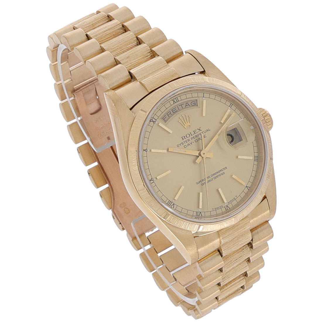 Rolex Day-Date 36 Ref.18248 Gold 18K Borke Design mit Papieren 1990 LC100 - Bild 3