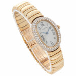 Cartier Baignoire Lady Gold18K Ref. 1954 WB4004D8 Factory Diamond Setting+Invoice 1998 - Bild 3 Vorschau