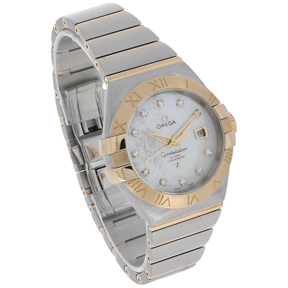 Omega Constellation Ladies Co-axial Ref. 123.20.31.20.05.002 Stahl/Gold MOP Dia.+Papiere - Bild 3
