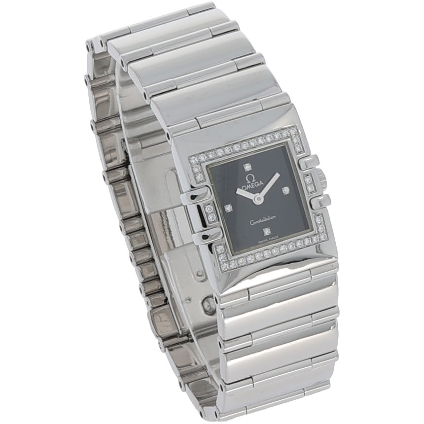 Omega Constellation Quadra Stahl/Diamanten mit Papieren 2002 - Bild 3