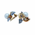 Tiffany & Co. Leaves Gelbgold / Platin Ohrclips mit ca. 1,09ct Diamanten - Bild 5 Vorschau