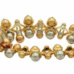 Tricolor Diamant Collier 750/18K 45cm - Bild 3 Vorschau