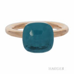 Pomellato Nudo classic Ring Gr.52 Gelbgold 750 / 18K mit blau Topas - Bild 2 Vorschau