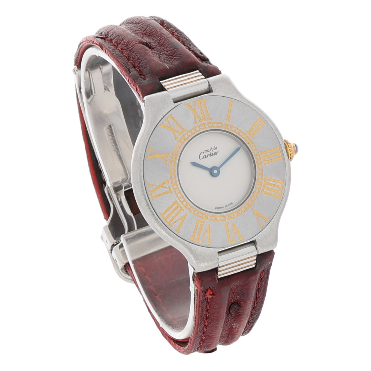 Cartier 21 Must de Cartier Quartz Ladies Watch Must 21 Stainless Steel Leather Strap - Bild 3