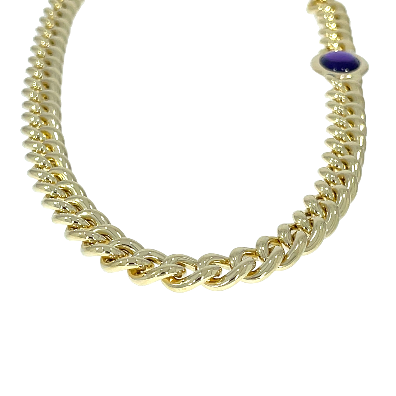 Pomellato „Catene“ Collier 43cm Amethyst Gelbgold 750/ 18K - Bild 2