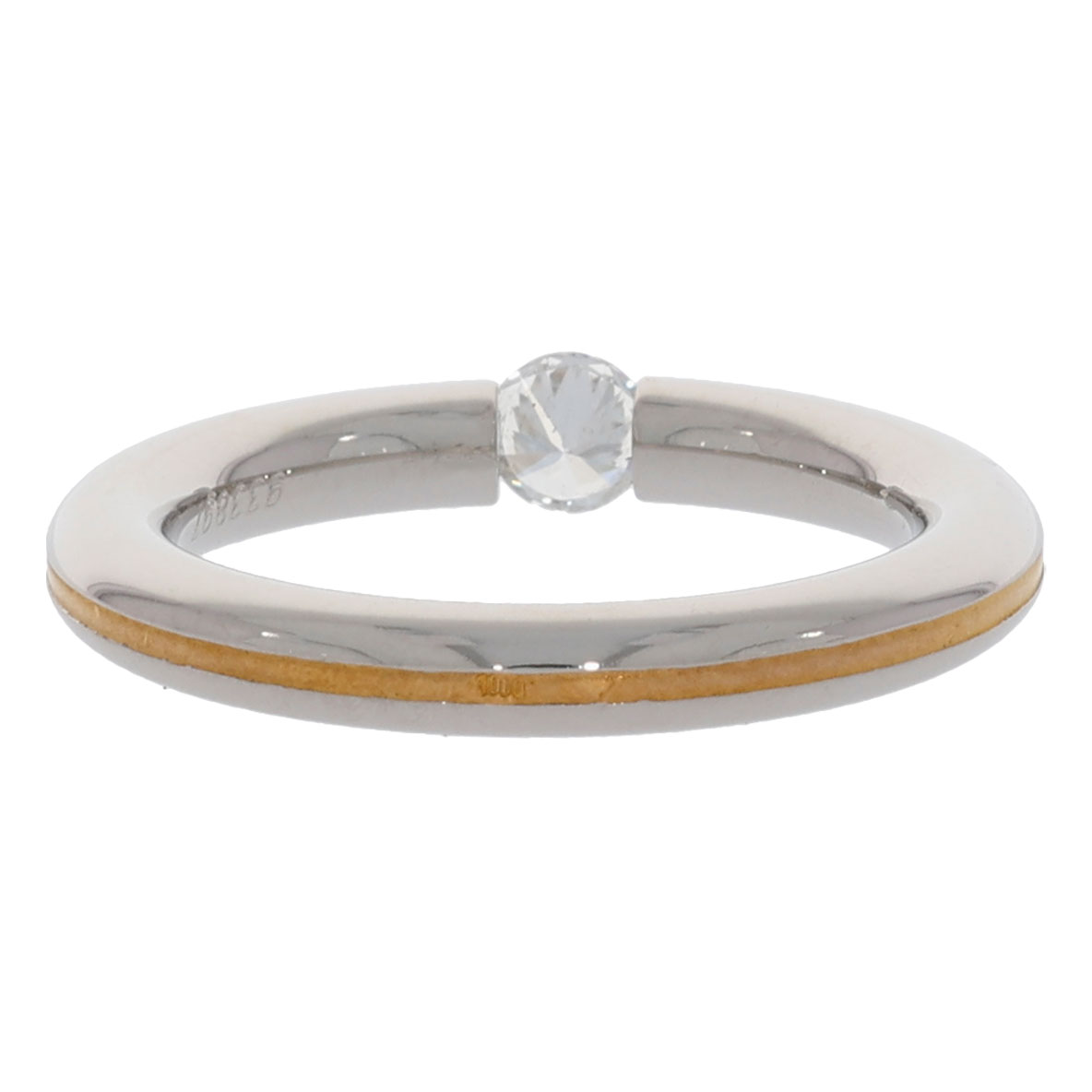 Niessing Spannring Gr.56 Platin 950 mit 0,26ct Diamant - Bild 3