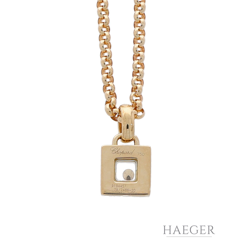 Chopard Happy Diamonds Collier Gelbgold 750 / 18K mit Diamanten - Bild 5