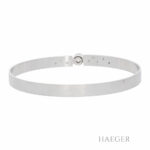 Armreif 16,5cm Platin 950 mit 0,38ct Diamanten - Bild 3 Vorschau