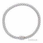 Fope Flex it Solo Armband 17cm Weißgold 750 / 18K mit 0,1ct Diamanten - Bild 3 Vorschau