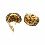 Diamant Ohrstecker Gelbgold 750/18K. ca. 10ct. - Bild 4 Vorschau