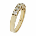 Halbmemoire Ring Gr.62,5 Gelbgold 585 / 14K mit ca. 0,75ct Diamanten Vorschau