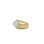 Mondstein Ring Gr.55 Gelbgold 750 / 18K - Bild 2 Vorschau