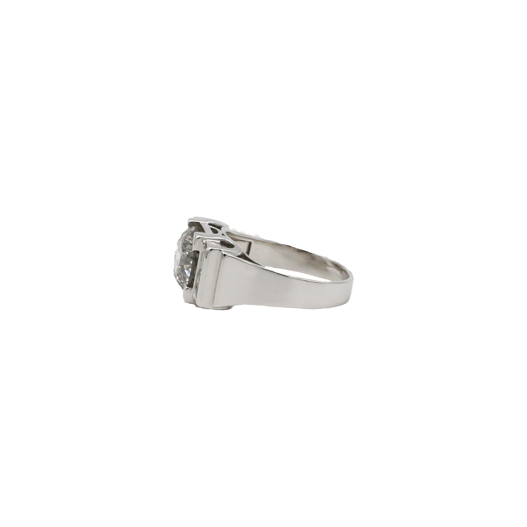 Herren Ring Gr.61 Platin 950 mit insgesamt ca.4,29ct Diamanten - Bild 2