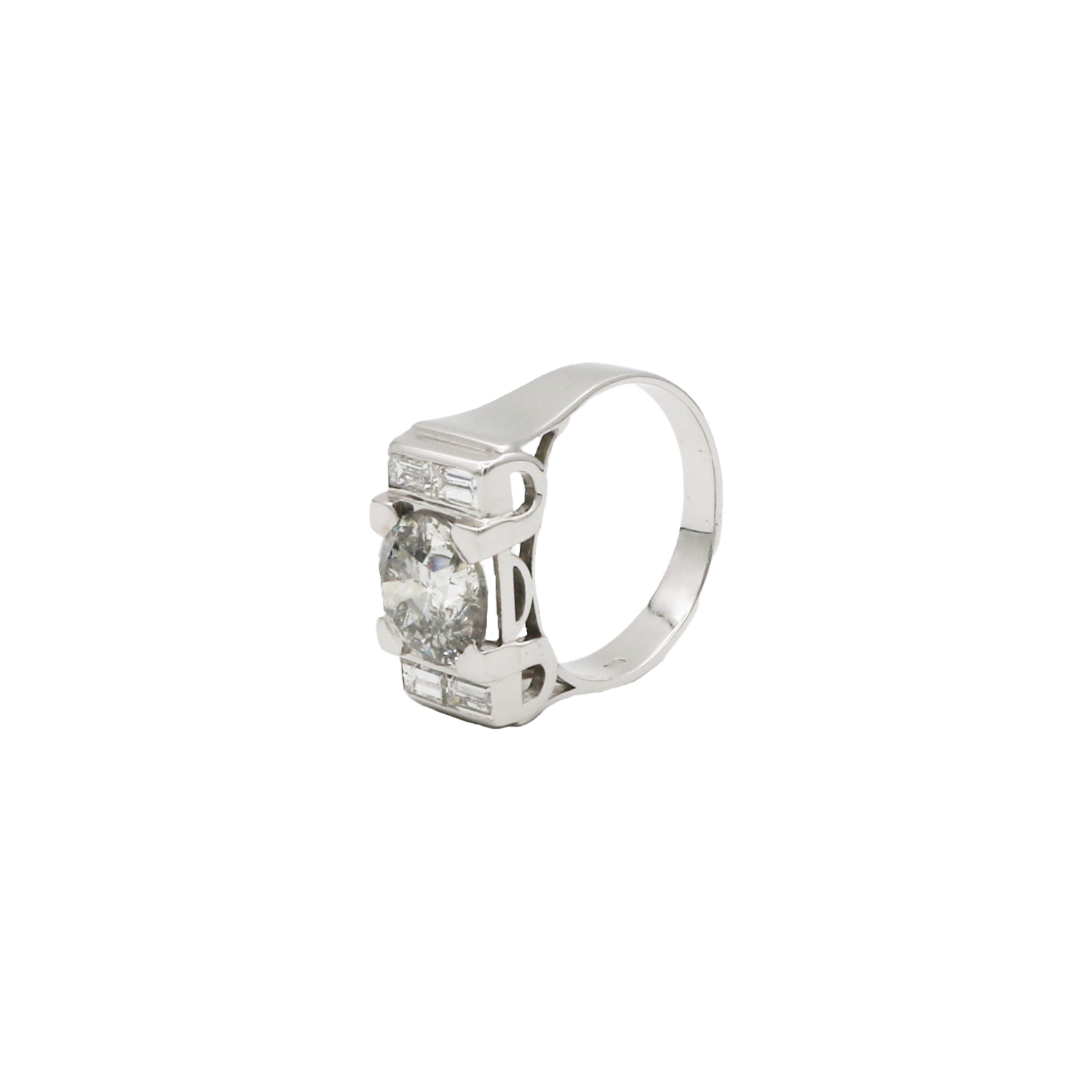 Herren Ring Gr.61 Platin 950 mit insgesamt ca.4,29ct Diamanten - Bild 6