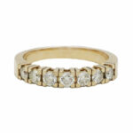 Halbmemoire Ring Gr.62,5 Gelbgold 585 / 14K mit ca. 0,75ct Diamanten - Bild 2 Vorschau