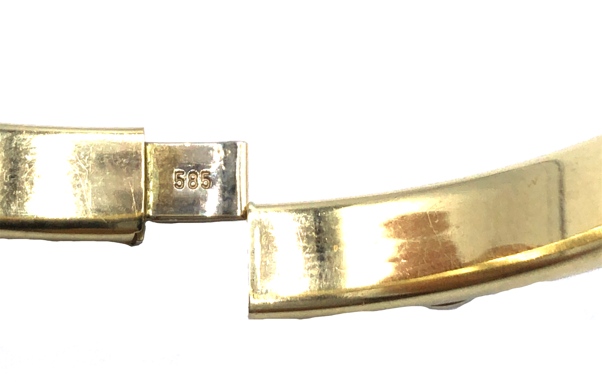 Diamanten Armreif 18 cm ca. 0,25 ct Brillanten Bicolor 585/ 14K - Bild 3
