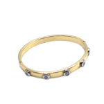 Diamanten Armreif 18 cm ca. 0,25 ct Brillanten Bicolor 585/ 14K - Bild 2 Vorschau