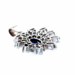 Saphir Anhänger ca. 2,66 ct Brillanten Weißgold 750/ 18K - Bild 5 Vorschau