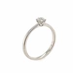 Solitärring Gr.48,5 ca. 0,25 ct Diamant Weißgold 750/ 18K - Bild 2 Vorschau